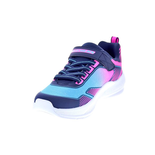 Zapatillas Skechers zapatos Niña modelo Micorspec Advance Azul Velcro