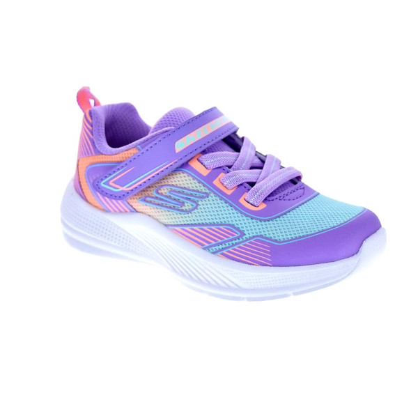 Zapatillas Skechers zapatos Niña modelo Microspec Advance Violeta Velcro