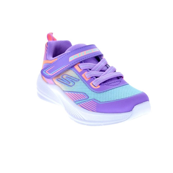 Zapatillas Skechers zapatos Niña modelo Microspec Advance Violeta Velcro