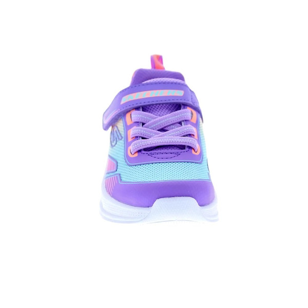 Zapatillas Skechers zapatos Niña modelo Microspec Advance Violeta Velcro