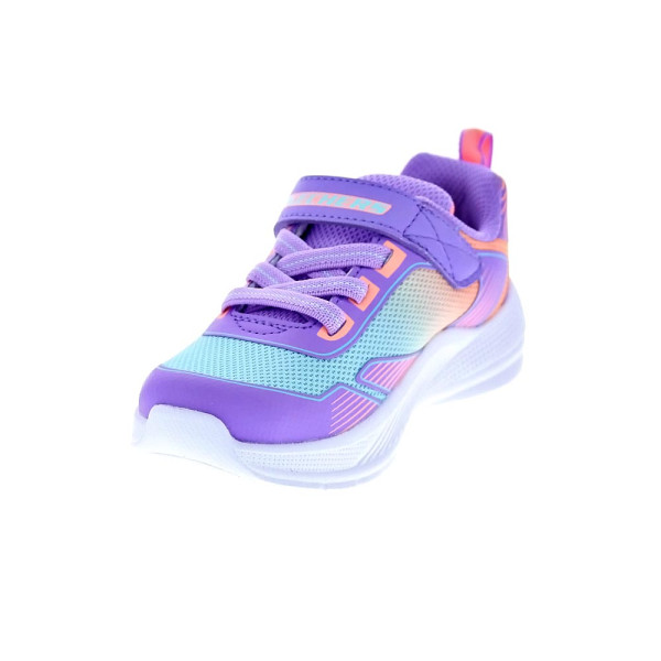 Zapatillas Skechers zapatos Niña modelo Microspec Advance Violeta Velcro