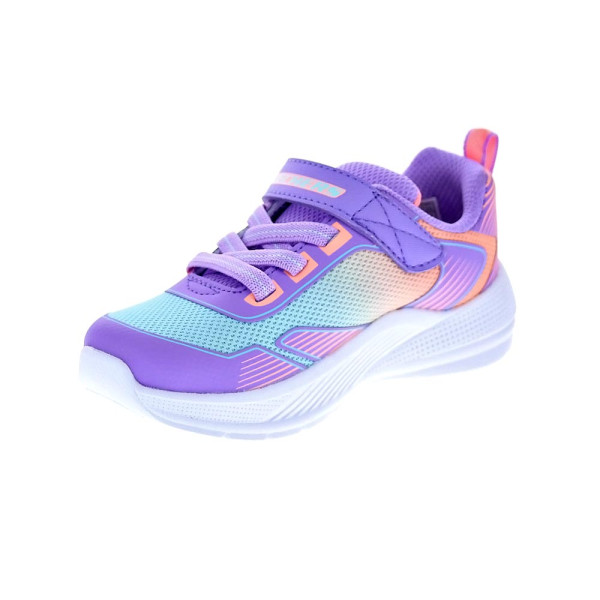 Zapatillas Skechers zapatos Niña modelo Microspec Advance Violeta Velcro