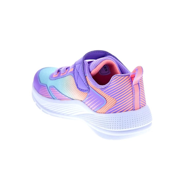 Zapatillas Skechers zapatos Niña modelo Microspec Advance Violeta Velcro