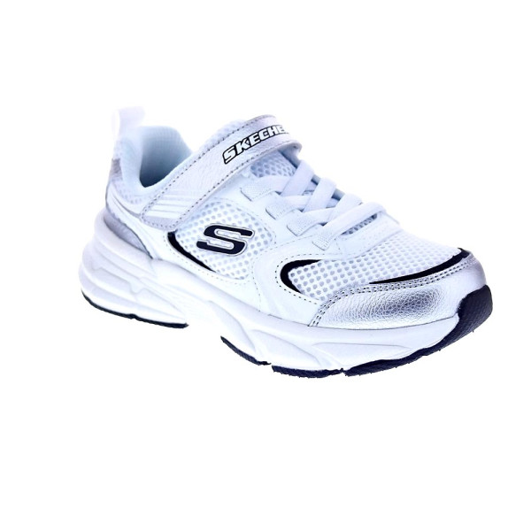 Zapatillas Skechers zapatos Niña modelo Retro Graph Plata Velcro