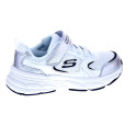 Zapatillas Skechers zapatos Niña modelo Retro Graph Plata Velcro