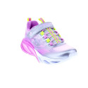 Zapatillas Skechers zapatos Niña modelo Luces Cosmic Glow Plata Velcro