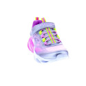 Zapatillas Skechers zapatos Niña modelo Luces Cosmic Glow Plata Velcro