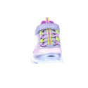 Zapatillas Skechers zapatos Niña modelo Luces Cosmic Glow Plata Velcro