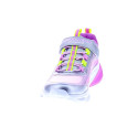 Zapatillas Skechers zapatos Niña modelo Luces Cosmic Glow Plata Velcro