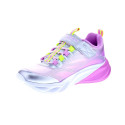 Zapatillas Skechers zapatos Niña modelo Luces Cosmic Glow Plata Velcro