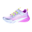 Zapatillas Skechers zapatos Niña modelo Luces Cosmic Glow Plata Velcro