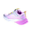 Zapatillas Skechers zapatos Niña modelo Luces Cosmic Glow Plata Velcro