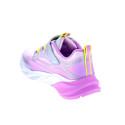 Zapatillas Skechers zapatos Niña modelo Luces Cosmic Glow Plata Velcro