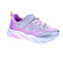 Zapatillas Skechers zapatos Niña modelo Luces Cosmic Glow Plata Velcro
