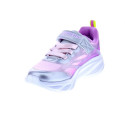 Zapatillas Skechers zapatos Niña modelo Luces Cosmic Glow Plata Velcro