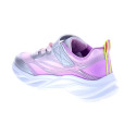 Zapatillas Skechers zapatos Niña modelo Luces Cosmic Glow Plata Velcro