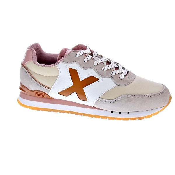 Zapatillas Munich zapatos Mujer modelo Dash WMN 268 Beige Cordón