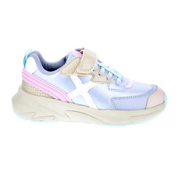 Zapatillas Munich zapatos Niña modelo Mini Track Vco 119 Plata Velcro
