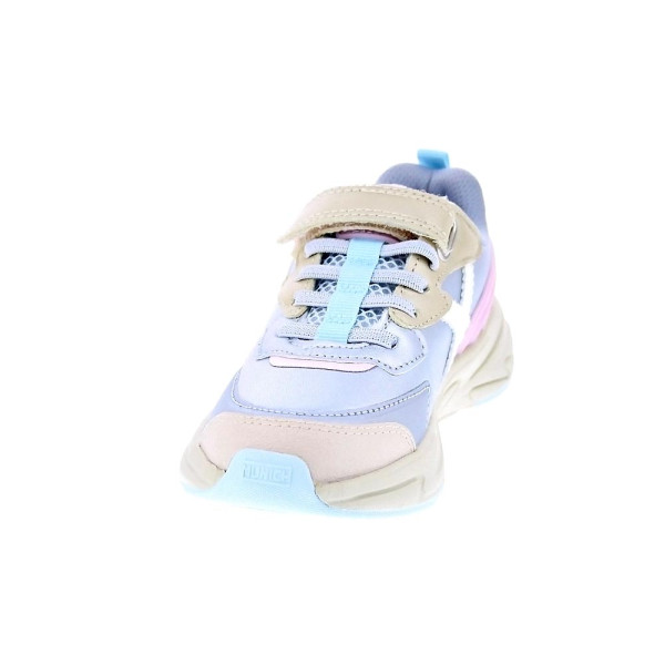 Zapatillas Munich zapatos Niña modelo Mini Track Vco 119 Plata Velcro