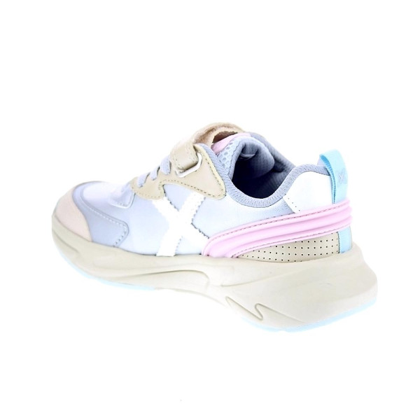 Zapatillas Munich zapatos Niña modelo Mini Track Vco 119 Plata Velcro