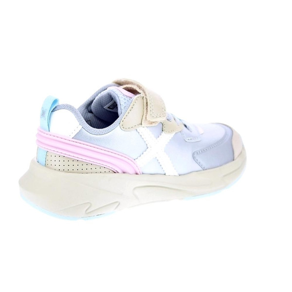 Zapatillas Munich zapatos Niña modelo Mini Track Vco 119 Plata Velcro