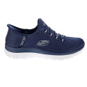Zapatillas Skechers zapatos Mujer modelo Slipins Summits Classy Night Azul Elástico