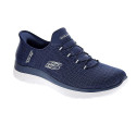 Zapatillas Skechers zapatos Mujer modelo Slipins Summits Classy Night Azul Elástico
