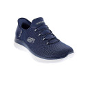 Zapatillas Skechers zapatos Mujer modelo Slipins Summits Classy Night Azul Elástico