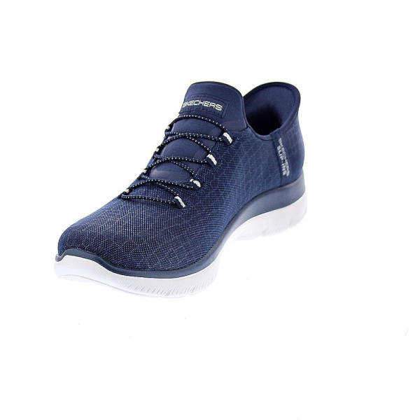 Zapatillas Skechers zapatos Mujer modelo Slipins Summits Classy Night Azul Elástico