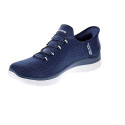 Zapatillas Skechers zapatos Mujer modelo Slipins Summits Classy Night Azul Elástico
