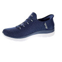 Zapatillas Skechers zapatos Mujer modelo Slipins Summits Classy Night Azul Elástico