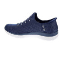 Zapatillas Skechers zapatos Mujer modelo Slipins Summits Classy Night Azul Elástico