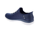 Zapatillas Skechers zapatos Mujer modelo Slipins Summits Classy Night Azul Elástico