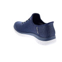 Zapatillas Skechers zapatos Mujer modelo Slipins Summits Classy Night Azul Elástico