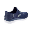 Zapatillas Skechers zapatos Mujer modelo Slipins Summits Classy Night Azul Elástico