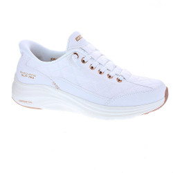 Zapatillas Skechers zapatos Mujer modelo Slip-ins Contour Foam Blanco Elástico 2