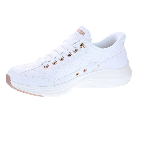 Zapatillas Skechers zapatos Mujer modelo Slip-ins Contour Foam Blanco Elástico