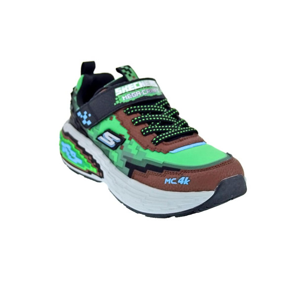 Zapatillas Skechers zapatos Niño modelo Mega Craft 4K Verde Velcro