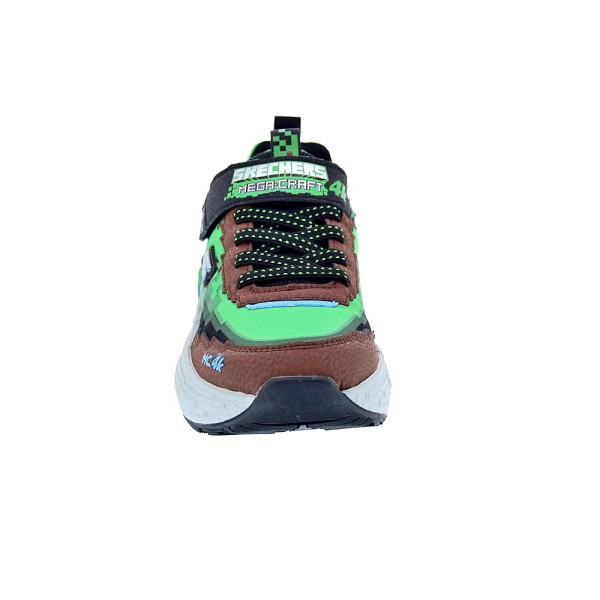 Zapatillas Skechers zapatos Niño modelo Mega Craft 4K Verde Velcro
