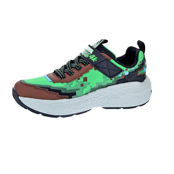 Zapatillas Skechers zapatos Niño modelo Mega Craft 4K Verde Velcro