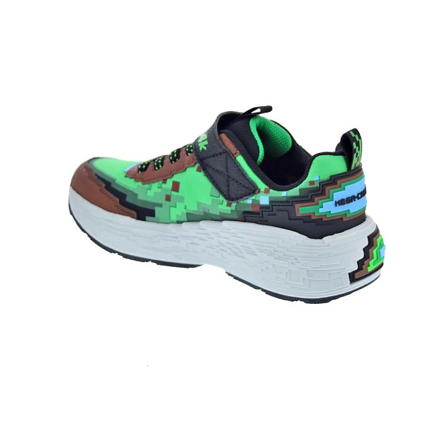 Zapatillas Skechers zapatos Niño modelo Mega Craft 4K Verde Velcro