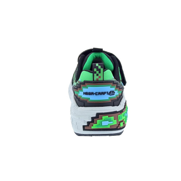 Zapatillas Skechers zapatos Niño modelo Mega Craft 4K Verde Velcro