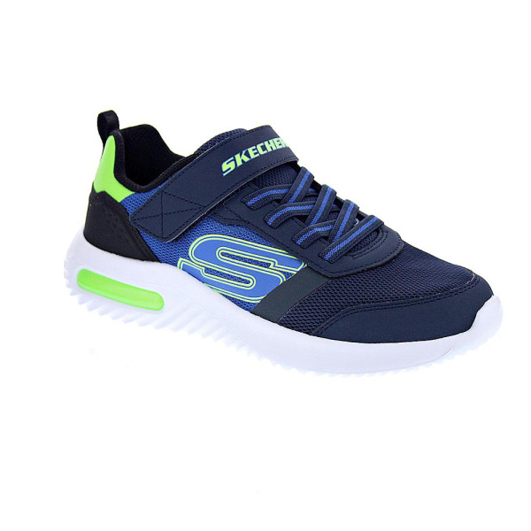 Zapatillas Skechers zapatos Niño modelo Bounder Tech Ultravoid Azul Velcro