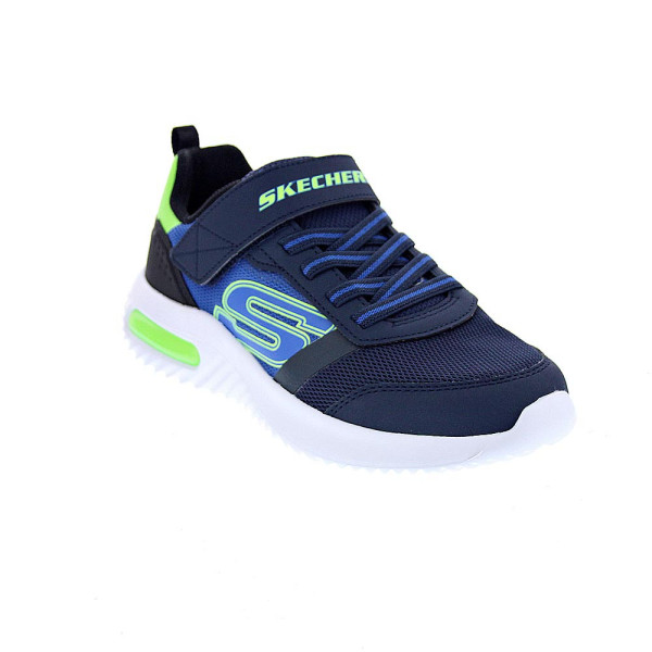 Zapatillas Skechers zapatos Niño modelo Bounder Tech Ultravoid Azul Velcro