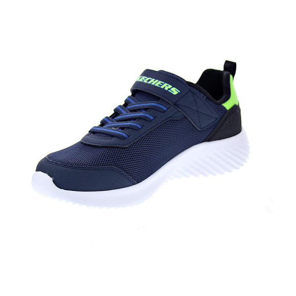 Zapatillas Skechers zapatos Niño modelo Bounder Tech Ultravoid Azul Velcro