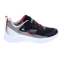 Zapatillas Skechers zapatos Niño modelo Microspec II Zovrix Negro Velcro