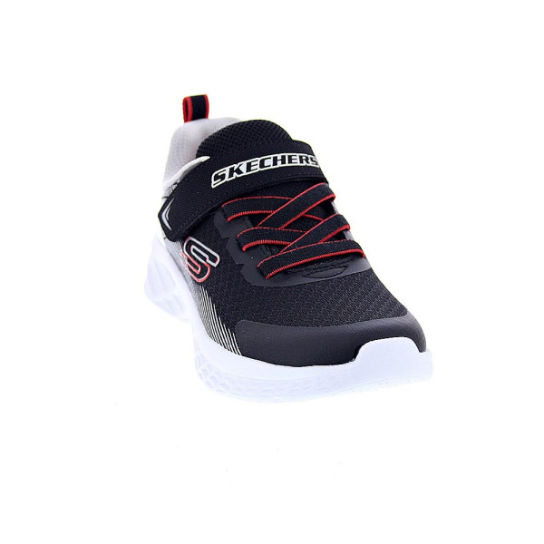 Zapatillas Skechers zapatos Niño modelo Microspec II Zovrix Negro Velcro