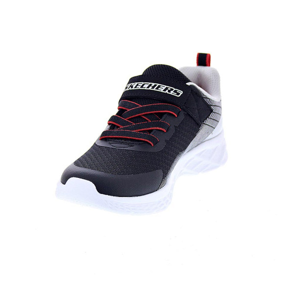 Zapatillas Skechers zapatos Niño modelo Microspec II Zovrix Negro Velcro