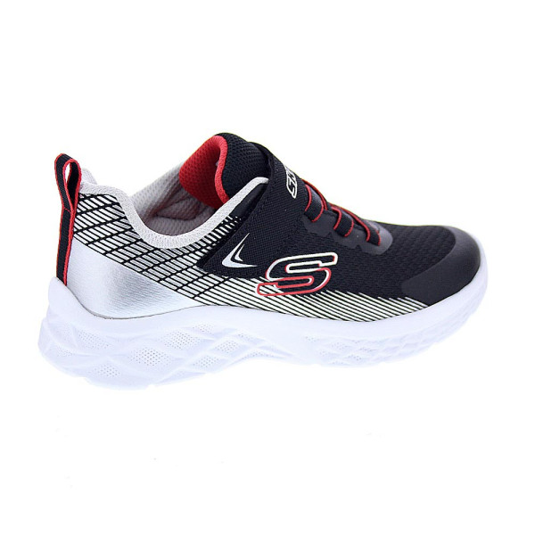 Zapatillas Skechers zapatos Niño modelo Microspec II Zovrix Negro Velcro