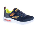 Zapatillas Skechers zapatos Niño modelo Microspec Max Advance Azul Velcro